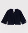 Baby-Cardigan aus Bio-Baumwollstrick blau SMOKING