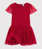 Kurzärmeliges Kinderkleid für Mädchen rot TERKUIT