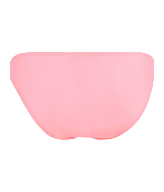 Bikinihose mit Ringelstreifenfür Baby rosa FLUO ROSE