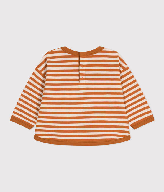 Langärmeliges Baby-T-Shirt aus Doppeljersey ECUREUIL/ AVALANCHE
