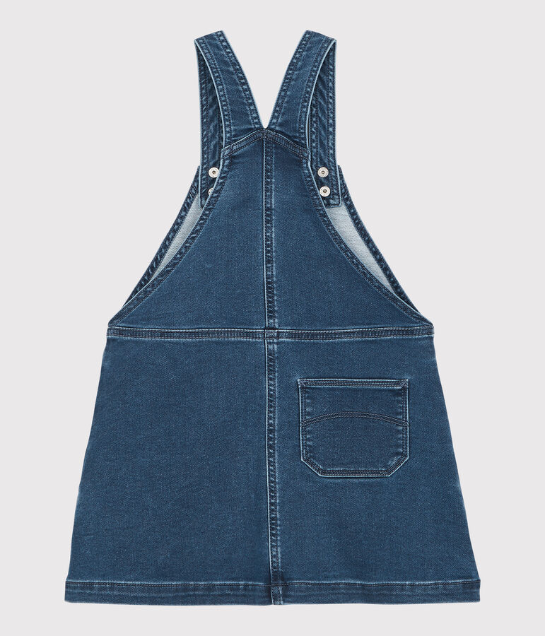 Kinder-Latzkleid aus Bio-Baumwoll-Denim f&uuml;r M&auml;dchen blau