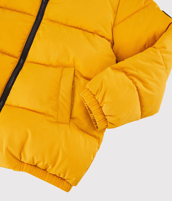 Gefütterte Kinder-Winterjacke für Jungen gelb BOUDOR