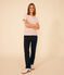 Damen-T-Shirt LE DROIT aus Baumwolle mit Rundhalsausschnitt rosa SALINE