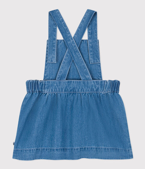 Ärmelloses Babykleid aus leichtem Denim blau DENIM CLAIR