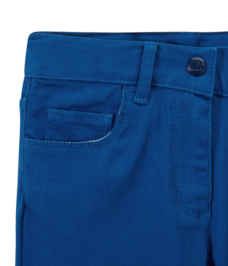 M&auml;dchen-Hose aus farbigem Denim blau