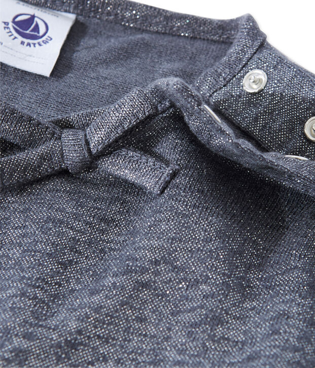 M&auml;dchen-Kurzarmshirt grau/grau