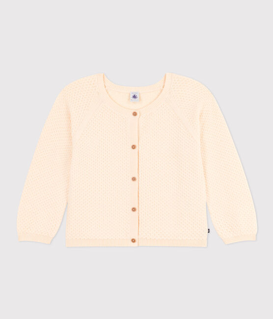 Cardigan aus Baumwolle Kinder/Mädchen naturfarben AVALANCHE