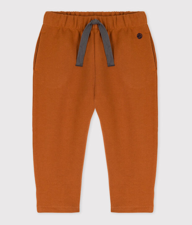Babyhose aus Molton braun