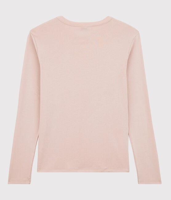 Klassisches Damen-T-Shirt aus Baumwolle mit Rundhalsausschnitt rosa GLOVE