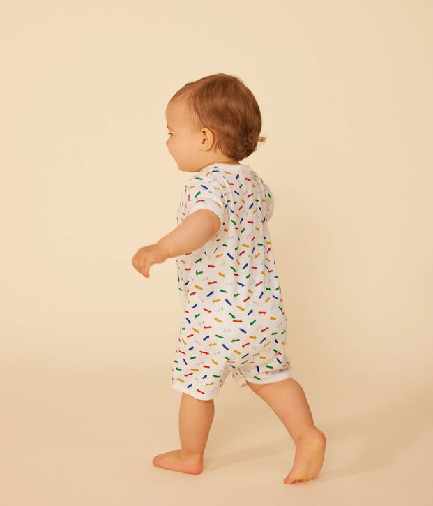 Kurze Baby-Overalls aus Baumwolle im 2er-Set vielfarbig