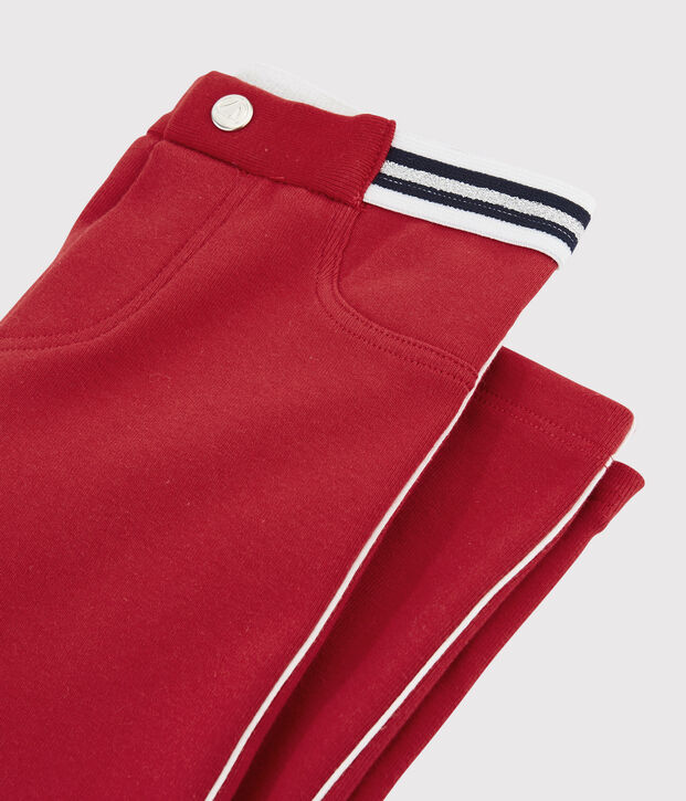Kinder-Jegging aus Baumwolle mit Elasthan, M&auml;dchen rot