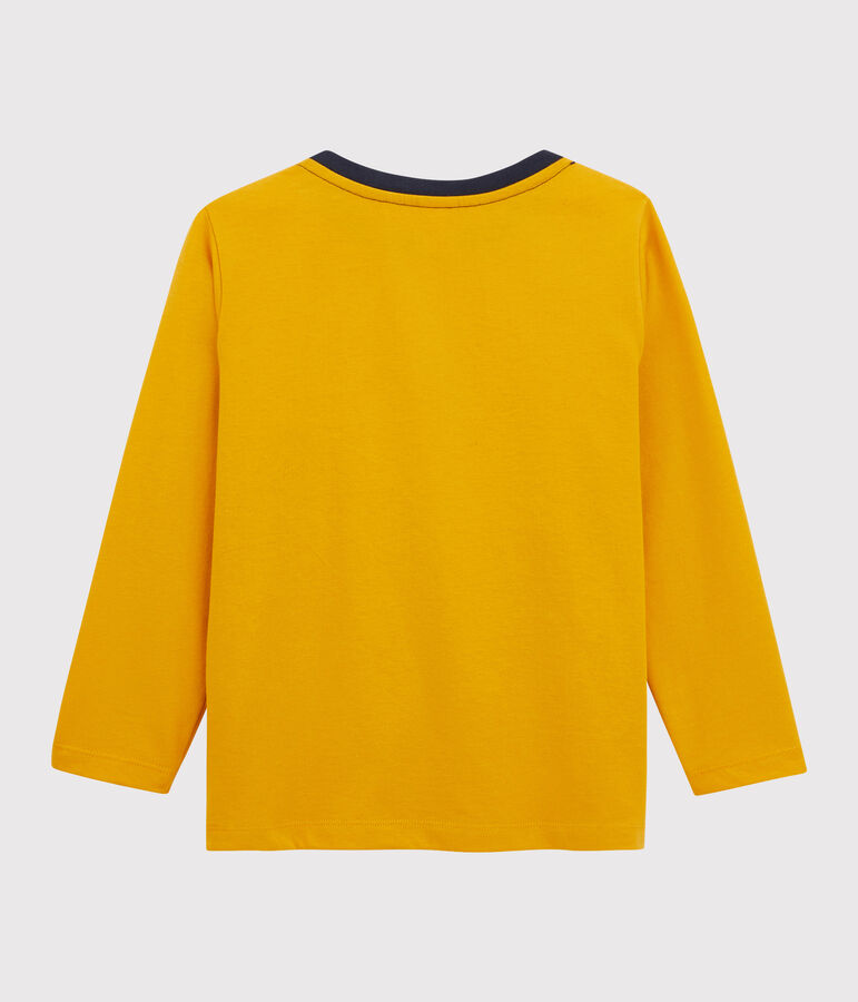 Kinder-T-Shirt mit Siebdruck f&uuml;r Jungen gelb BOUDOR