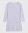 Damen-Nachthemd aus Baumwolle mit Streifen weiss SQUAW/ MARSHMALLOW