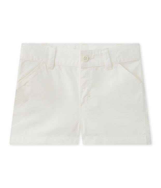 Baby-Jungen-Shorts aus Baumwolle weiss