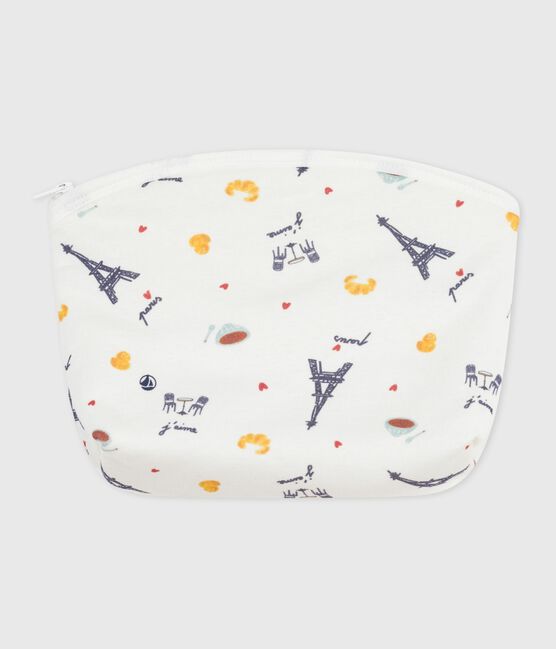 Baby-Täschchen aus Baumwolle mit Walmotiv MARSHMALLOW/ ADRIATIC