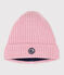 Kinder-Strickmütze mit Fleece gefüttert  rosa CHARME