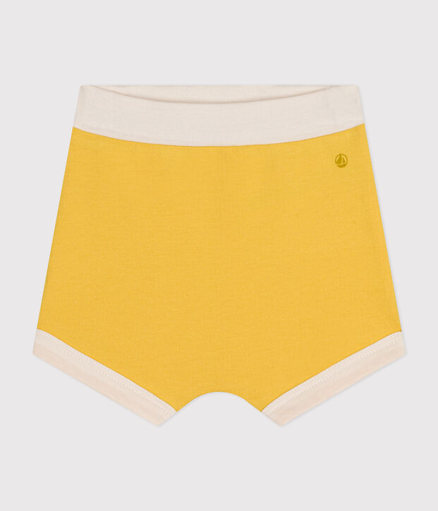 Baby-Shorts aus leichtem Molton gelb