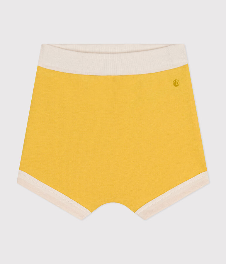 Baby-Shorts aus leichtem Molton gelb