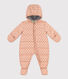 Gemusterter Baby-Schneeanzug