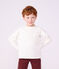 Lang&auml;rmeliges Kinder-T-Shirt aus einfarbiger Baumwolle weiss