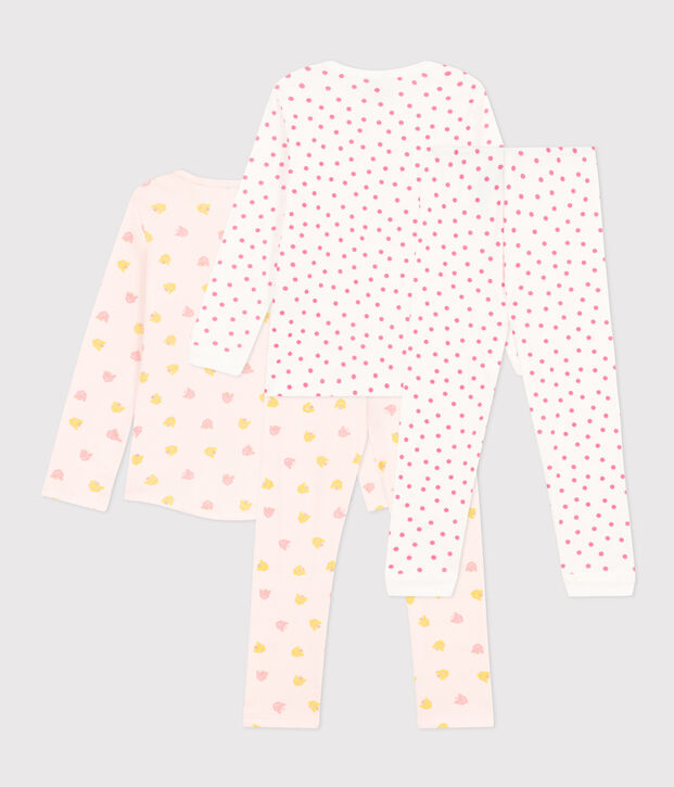 2er-Set Kinderpyjamas aus Baumwolle mit Panther und P&uuml;nktchen vielfarbig