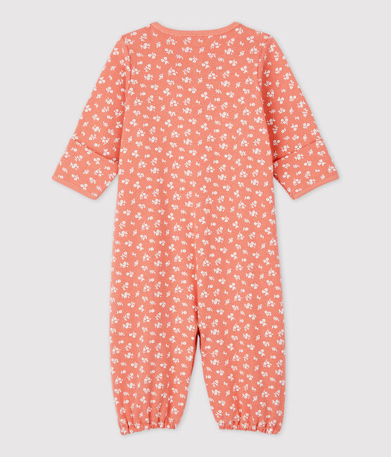 Baby-Overall aus Bio-Baumwolle rosa PAPAYE/ MARSHMALLOW