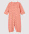 Baby-Overall aus Bio-Baumwolle rosa PAPAYE/ MARSHMALLOW