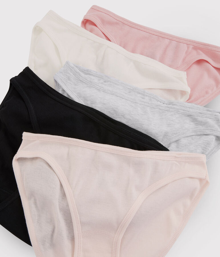 5er-Set Damenslips vielfarbig