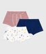 Set Kinder-Boxershorts mit überzogenem Bund aus Baumwolle mit Paris-Motiv