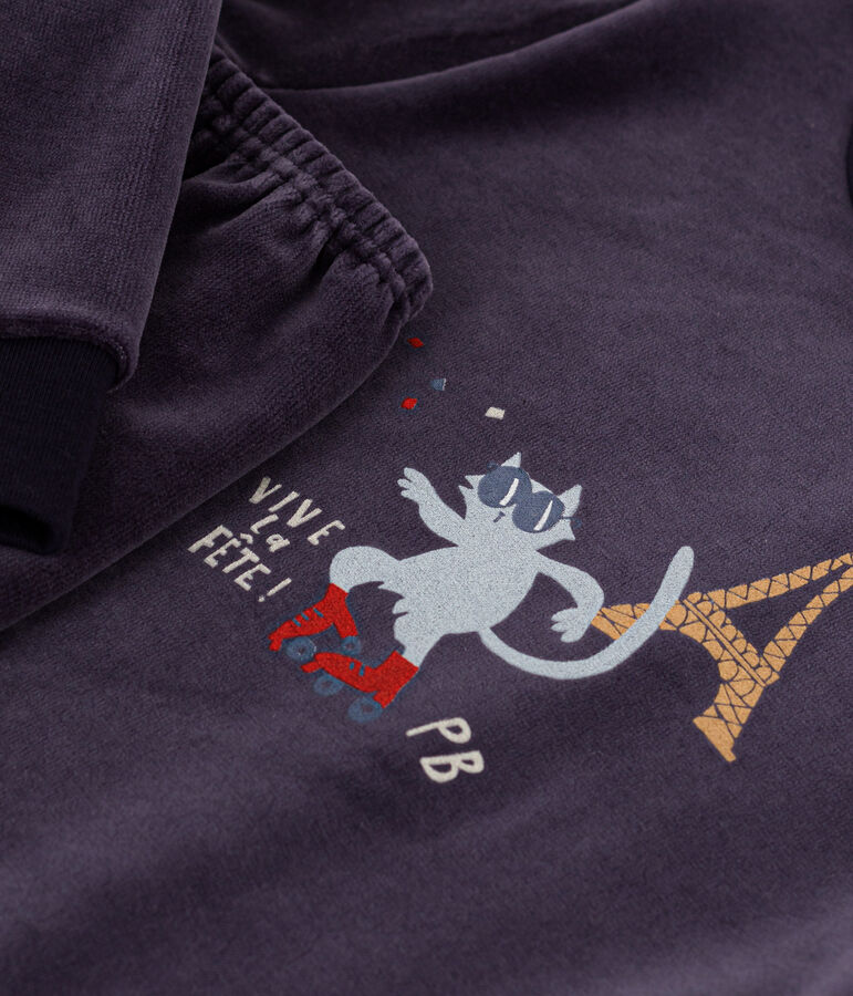 Kinderpyjamas Paris aus Nicki blau