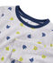 Rippstrick-Pyjama f&uuml;r kleine Jungen grau/vielfarbig