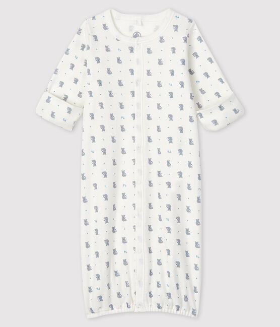 Kombi-Overall mit Koala-Motiv für Jungen aus Rippstrick weiss MARSHMALLOW/weiss MULTICO