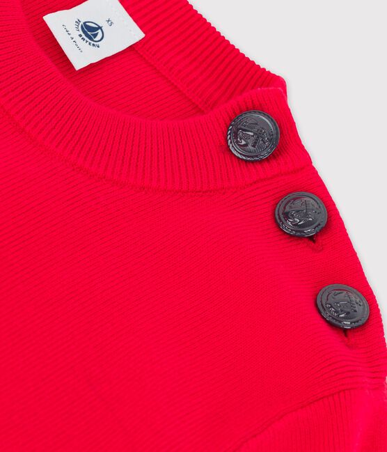 Marinepullover aus Baumwolle für Damen rot PEPS