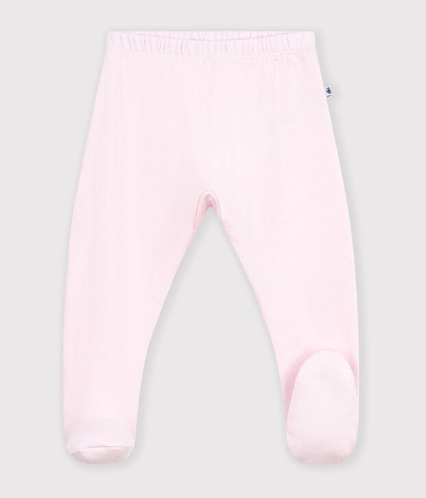 Pantalon &agrave; pied naissance en coton uni BARELY