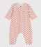 Baby-Langoverall aus Doppeljersey mit Blumenprint rosa SALINE/weiss MULTICO