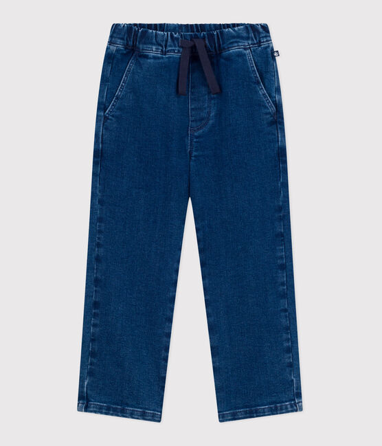 Kinder-Hose aus Denim grün BRUT MOYEN