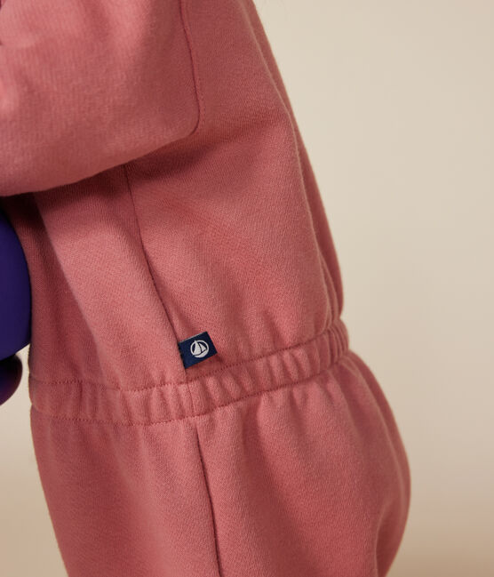 Langer Baby-Overall aus Molton rosa ROSEWOOD