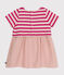 Kurzärmeliges Babykleid aus dickem Jersey und Musselin SALINE/ DELHI