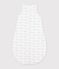 Babyschlafsack aus Baumwolle mit Walmotiv TOG-Wert 3 weiss/blau