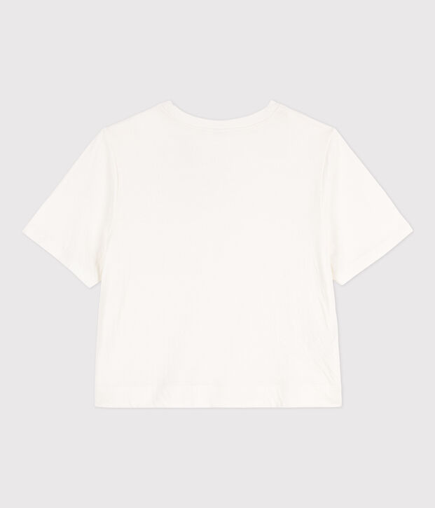 Damen-T-Shirt LE BOXY aus Baumwolle weiss