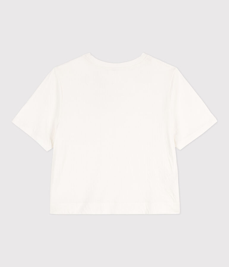 Damen-T-Shirt LE BOXY aus Baumwolle weiss