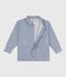 Kinder-Jacke aus Baumwolle mit Streifen blau/weiss