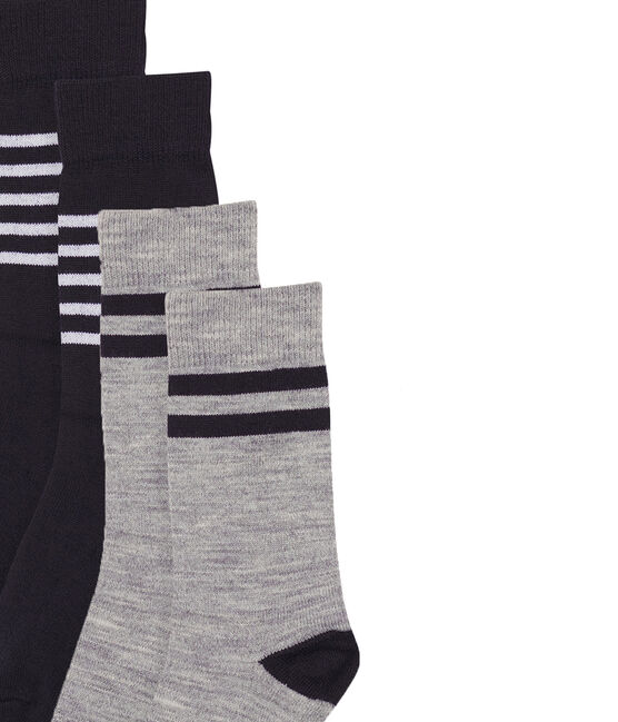 Set aus 2 Paar hohen und warmen Kinderstrümpfen für Jungen variante 1