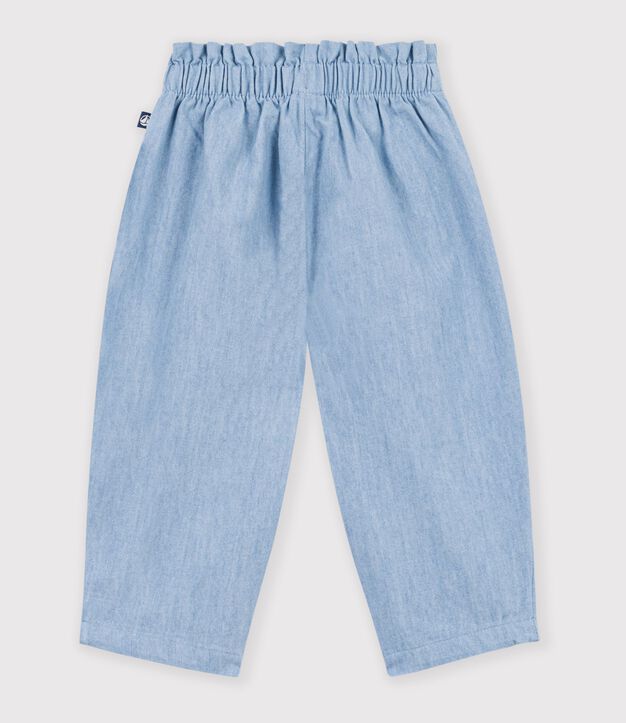 Baby-Hose aus Chambray blau
