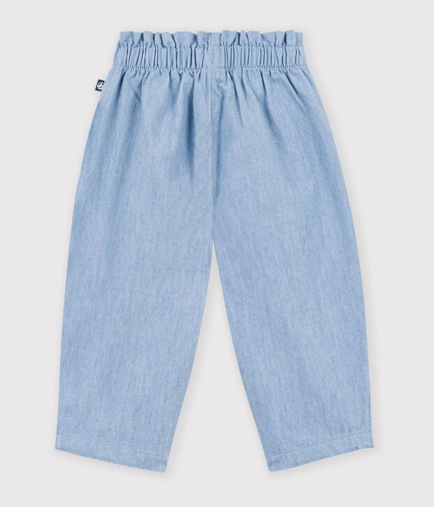 Baby-Hose aus Chambray blau