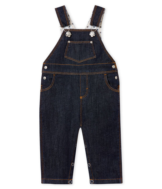 Lange Baby-Jeans-Latzhose, Unisex blau Jean