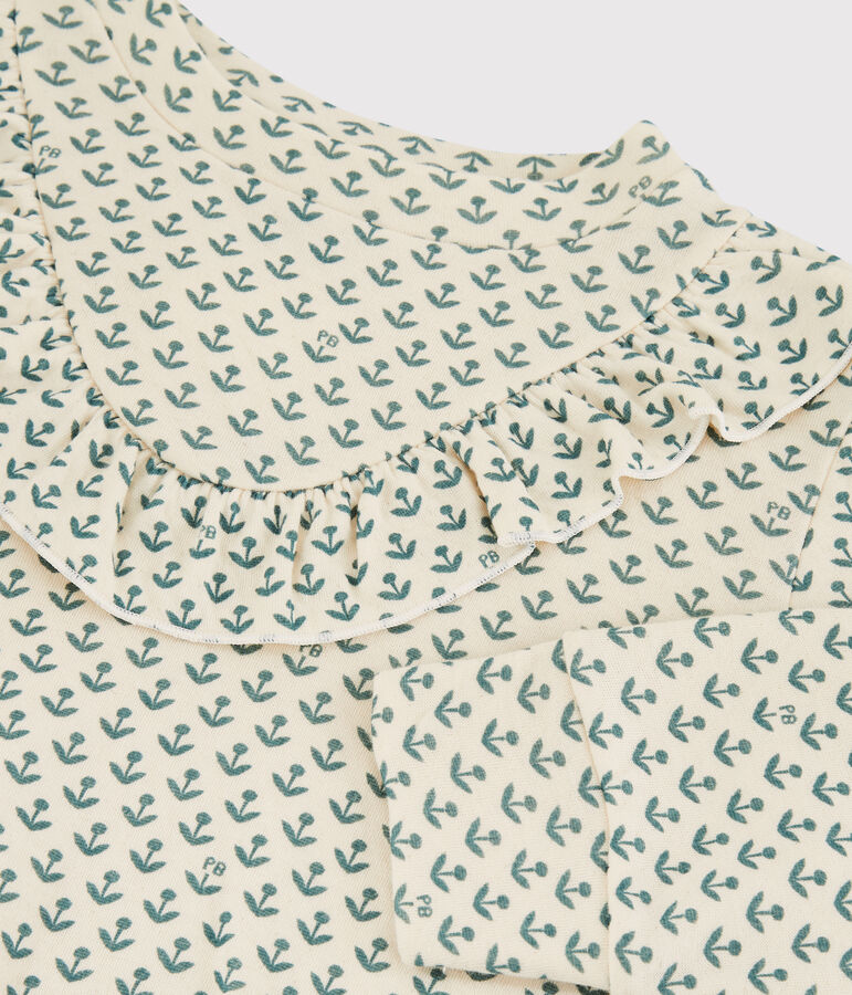 Sweatshirt aus Doppeljersey  f&uuml;r M&auml;dchen weiss AVALANCHE/ BRUT