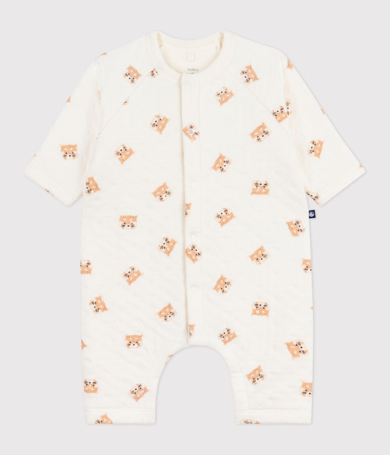 Baby-Kurzoverall aus Baumwolle mit roten Pandas naturfarben/vielfarbig