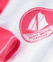 Anti-UV-T-Shirt LSF 50+ Kinder Mädchen und Jungen weiss MARSHMALLOW/rosa CUPCAKE