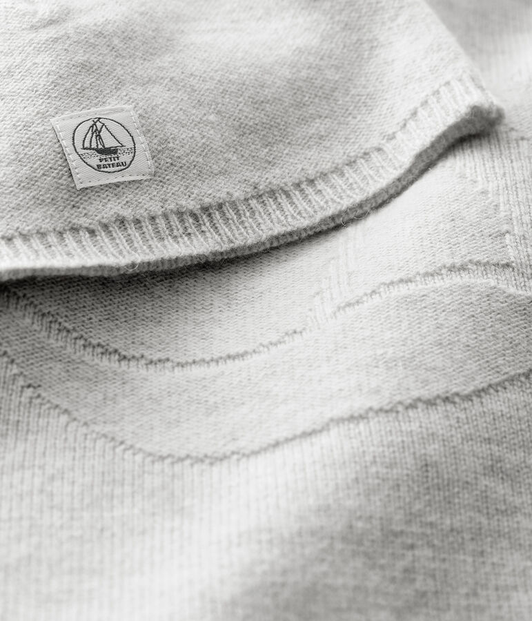 Geschenkset f&uuml;r Neugeborene aus gestrickter Wolle und Kaschmir vielfarbig